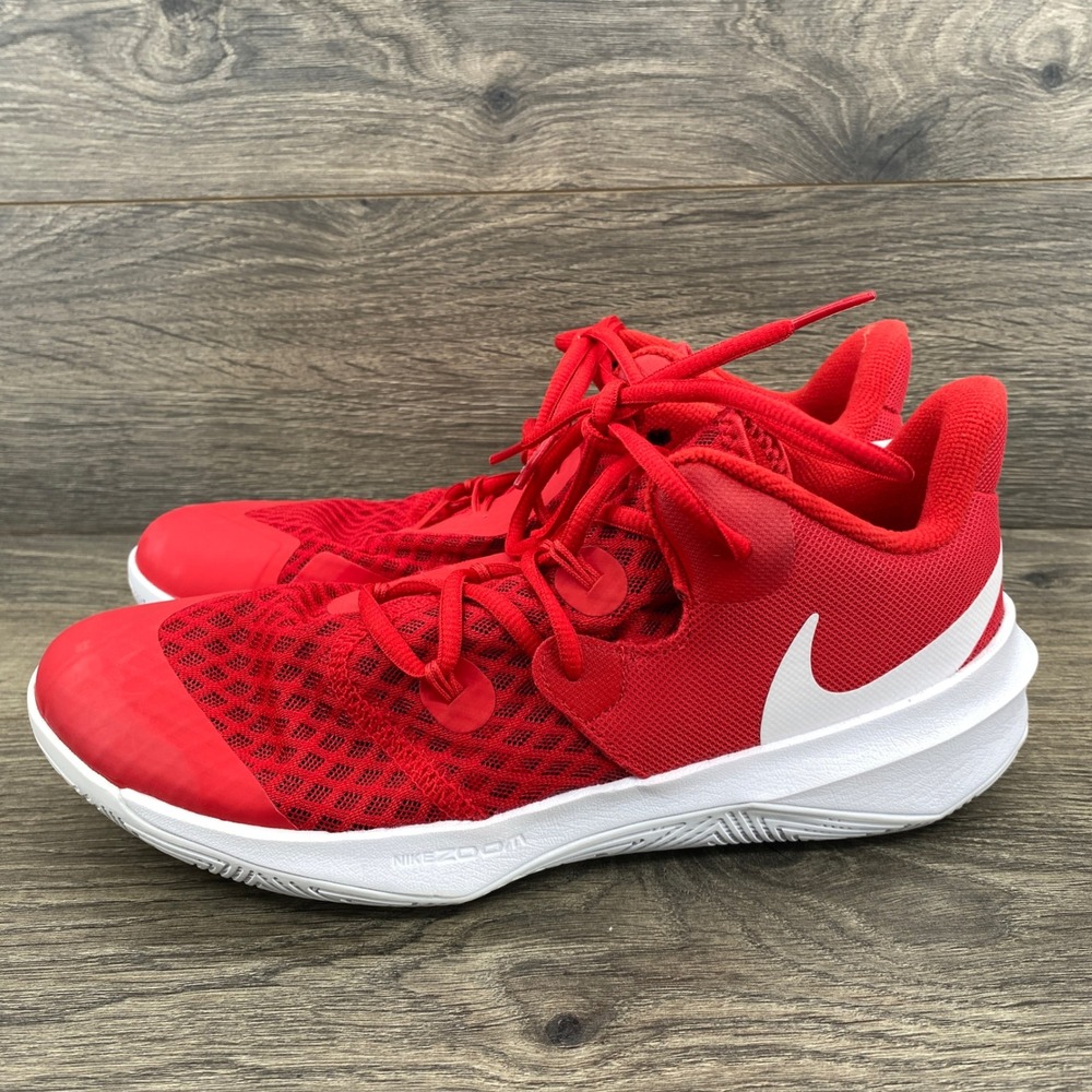 Nike Zoom Hyperspeed Court Volleyball Shoes Mens 8.5 Red CI2964-610 Mesh Sneaker